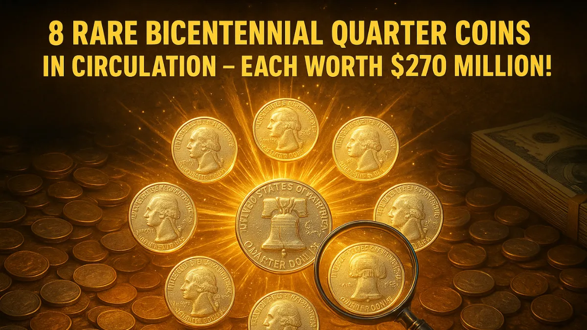 8 Rare Bicentennial Quarter Coins in circulation, Each Worth $270 million